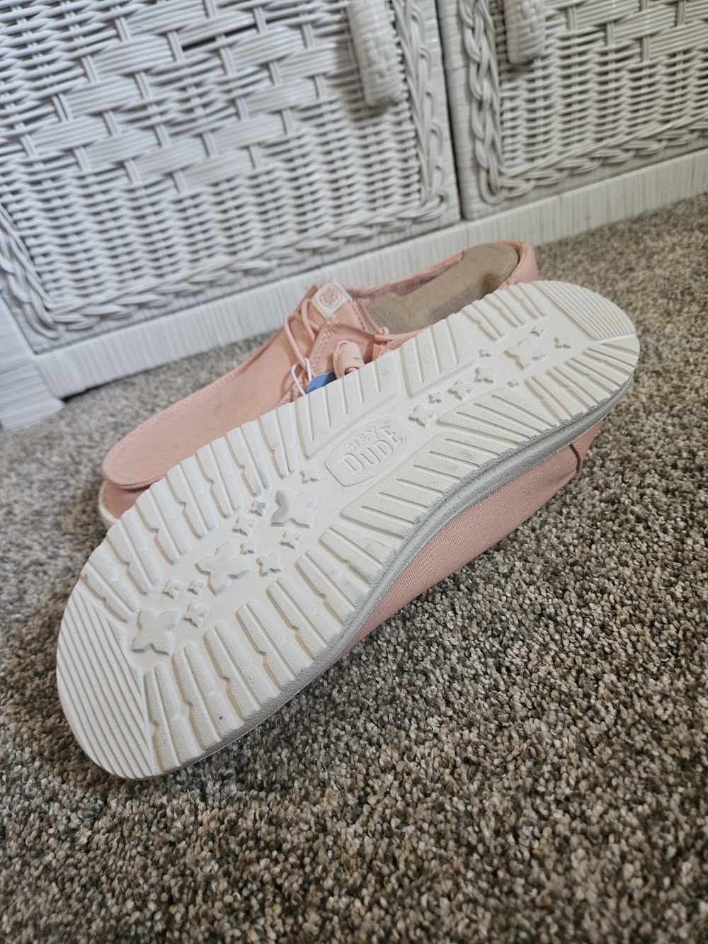Hey Dude Wally Canvas Slip-On Sneakers in Peach - Picture 5 of 5